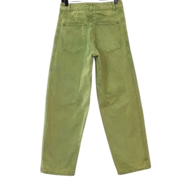 BDG High Rise Loose Baggy Lime Green Pants Size 24 NEW - Picture 4 of 9